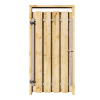 Grenen Tuinpoort 90x195 cm | Stalen frame met slotkast | Verstelbaar | 17x140 mm