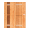 Bangkirai Rhombus Tuinpoort 140x195 cm | Stalen frame met slotkast | Verstelbaar