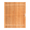 Bangkirai Rhombus Tuinpoort 150x195 cm | Stalen frame met slotkast | Verstelbaar