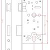 Slotset | Stalen frame zonder slotkast | RVS