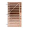 Douglas Horizontale Rhombus Tuinpoort 100x180 cm | 22x45 mm | 51-planks model