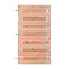 Douglas Horizontale Tuinpoort 100x180 cm | 15x140 mm | 17-planks model