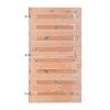 Douglas Horizontale Tuinpoort 100x180 cm | geschaafd 16x140 mm | 19-planks model