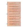 Douglas Horizontale Tuinpoort 100x180 cm | geschaafd 16x140 mm | 21-planks model
