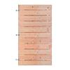 Douglas Horizontale Tuinpoort 100x180 cm | 15x140 mm | 23-planks model