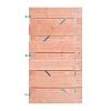 Douglas XL Horizontale Tuinpoort 100x180 cm | 22x200 mm | XL 13-planks model