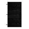 Douglas Zwart XL Horizontale Tuinpoort 100x180 cm | 22x200 mm | XL 13-planks model