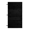 Douglas Zwart XL Horizontale Tuinpoort 100x180 cm | 22x200 mm | XL 15-planks model