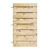 Grenen Horizontale Tuinpoort 100x180 cm | 17x140 mm | 17-planks model