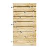 Grenen Horizontale Tuinpoort 100x180 cm | 17x140 mm | 19-planks model
