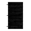 Zwart Grenen Horizontale Tuinpoort 100x180 cm | 16x140 mm | 17-planks model