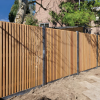 Tuinscherm Bangkirai Rhombus open | 51 planks | Geschaafd | Verticaal | Recht