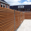 Tuinscherm Bangkirai Rhombus open | 51 planks | Geschaafd | Horizontaal
