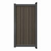 Aluminium tuinpoort Barcode Dark Brown | verticaal | antraciet | 125x90cm