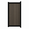 Aluminium tuinpoort Barcode Dark Brown | verticaal | zwart | 125x90cm