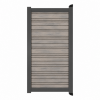 Aluminium tuinpoort Barcode Shade | horizontaal | antraciet | maatwerk t/m 97x186cm