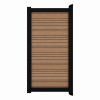 Aluminium tuinpoort Barcode Stripe | horizontaal | zwart | 97x90cm