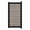 Aluminium tuinpoort Barcode Shade | horizontaal | zwart | 125x186cm