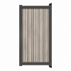 Aluminium tuinpoort Barcode Shade | verticaal | antraciet | maatwerk t/m 97x90cm