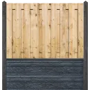 Luxe hout-beton schutting