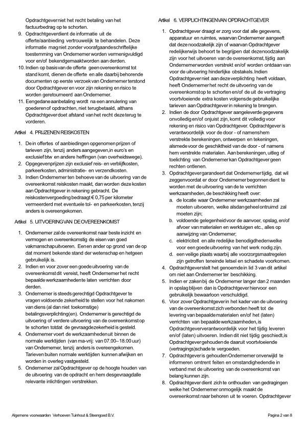 algemene voorwaarden schutting.nl 2