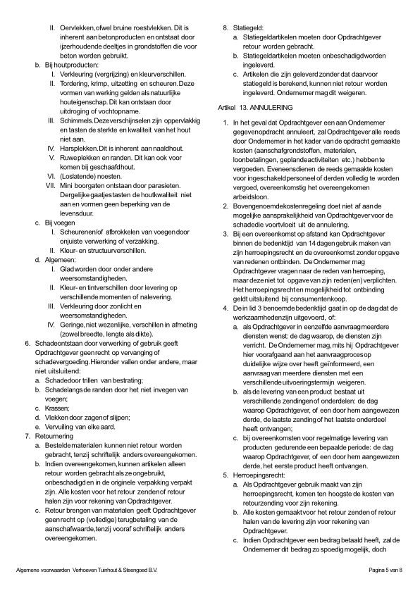 algemene voorwaarden schutting.nl 5