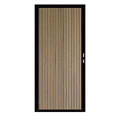 Composiet Premium Tuinpoort | 110x190cm | Rhombus | Tropical Brown | Verticaal | Zwart stalen frame