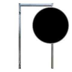 Stalen kozijn | Zwart | t.b.v. kaderpoort 110 cm breed