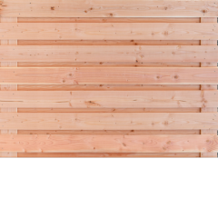 Horizontaal Douglas 21 planks 180x130 cm BxH
