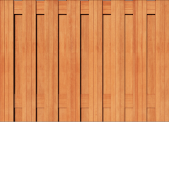 Tuinscherm Hardhout | Recht | t.b.v. Luxe hout-beton
