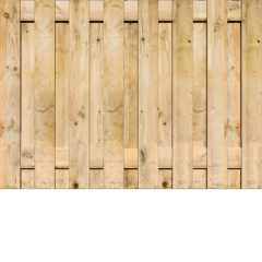 Tuinscherm Grenen | Recht | t.b.v. Luxe hout-beton