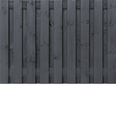 Zwart Grenen 19 planks 180x130 cm BxH