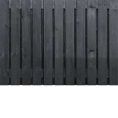 Zwart Grenen 23 planks 180x130 cm BxH