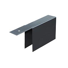 Combiwood Metalen Afdekkap Aanvulprofiel | Zwart | 8 cm