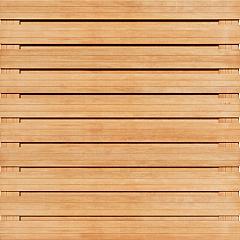 Tuinscherm Keruing 23 planks | Geschaafd | Horizontaal