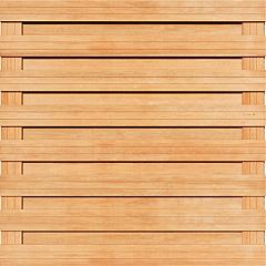 Tuinscherm Keruing 17 planks | Geschaafd | Horizontaal