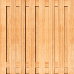 Tuinscherm Keruing 17 planks | Geschaafd | Verticaal | Recht