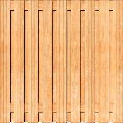 Tuinscherm Keruing 19 planks | Geschaafd | Verticaal | Recht