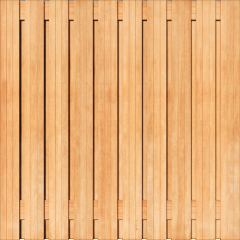 Tuinscherm Keruing 21 planks | Geschaafd | Verticaal | Recht
