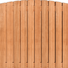 Tuinscherm Keruing 21 planks | Geschaafd | Verticaal | Toog