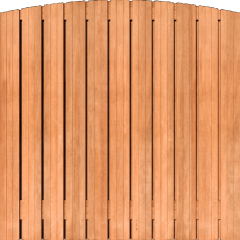 Tuinscherm Keruing 23 planks | Geschaafd | Verticaal | Toog