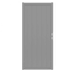 Aluminium Tuinpoort | 110x190cm | Smooth | Grey  | Verticaal | Grijs stalen frame