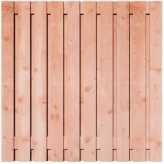 Tuinscherm Douglas 21 planks | Geschaafd | Verticaal | Recht