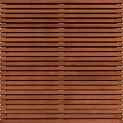 Tuinscherm Bangkirai Rhombus open | 51 planks | Geschaafd | Horizontaal