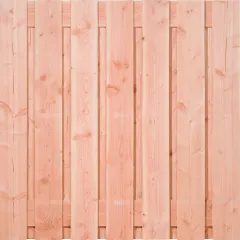 Tuinscherm Douglas XL 15 planks | Fijnbezaagd | Verticaal | Recht