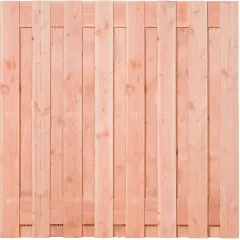 Tuinscherm Douglas 17 planks | Fijnbezaagd | Verticaal | Recht