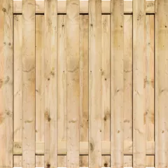 Tuinscherm Grenen 17 planks 180x180 cm BxH | Geschaafd | Verticaal | Recht