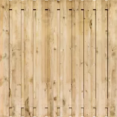 Tuinscherm Grenen 21 planks 180x180 cm BxH | Geschaafd | Verticaal | Recht