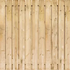 Tuinscherm Grenen 23 planks 180x180 cm BxH | Geschaafd | Verticaal | Recht