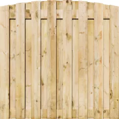 Tuinscherm Grenen 17 planks 180x180 cm BxH | Geschaafd | Verticaal | Toog